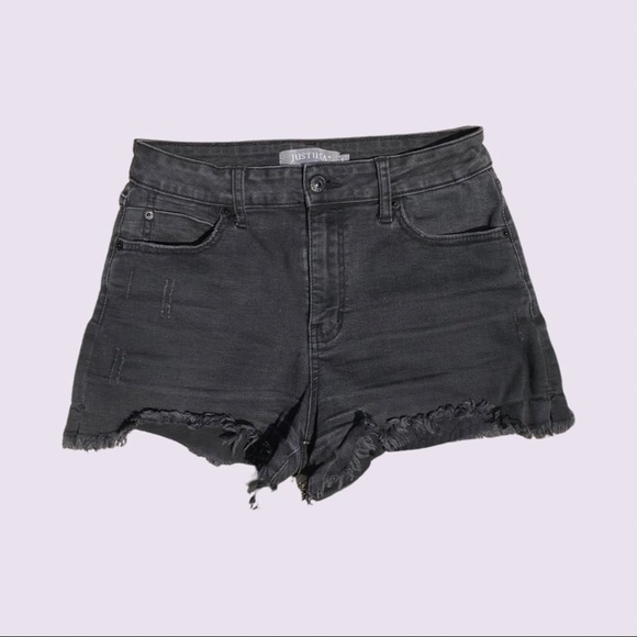Distressed black cutoff short shorts! - Picture 2 of 2